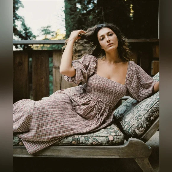 Christy Dawn Katrina in ruby plaid, medium - Picture 2 of 12